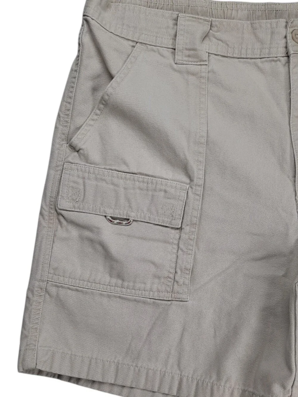 LL Bean Tan Cotton Cargo Shorts SZ 38